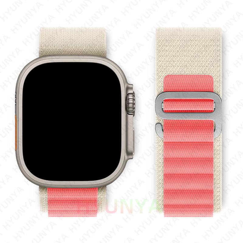 Alpine Λουράκι για Apple Watch Band Σειρά 10 9 8 7 SE Ultra 2 41mm 42mm 45mm 46mm 49mm 40mm 44mm IWatch Correa Λουράκι Ρολόι Βραχιόλι