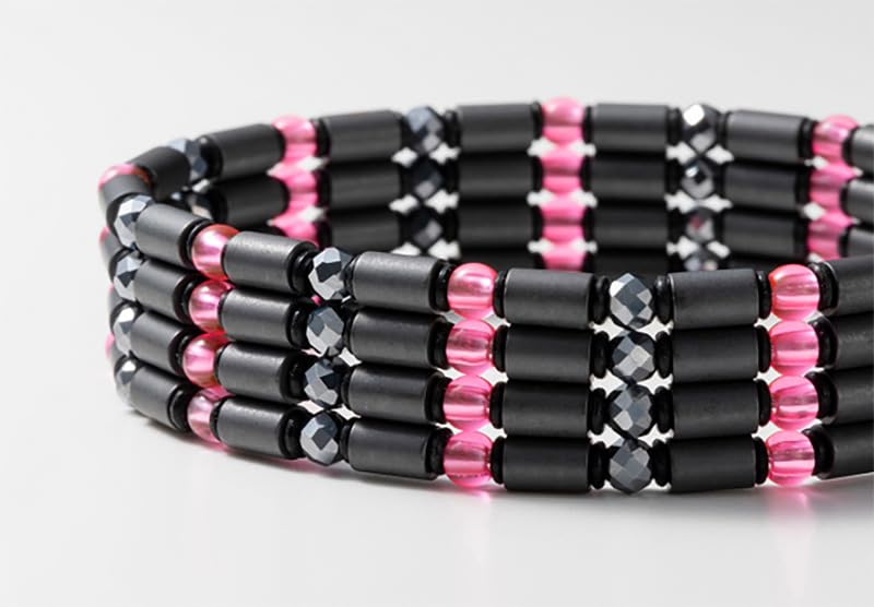 ON4 Certified Medical Device Magnetic Sport ON4 Clear 60cm Necklace, Type, TYPE-C, Pink,