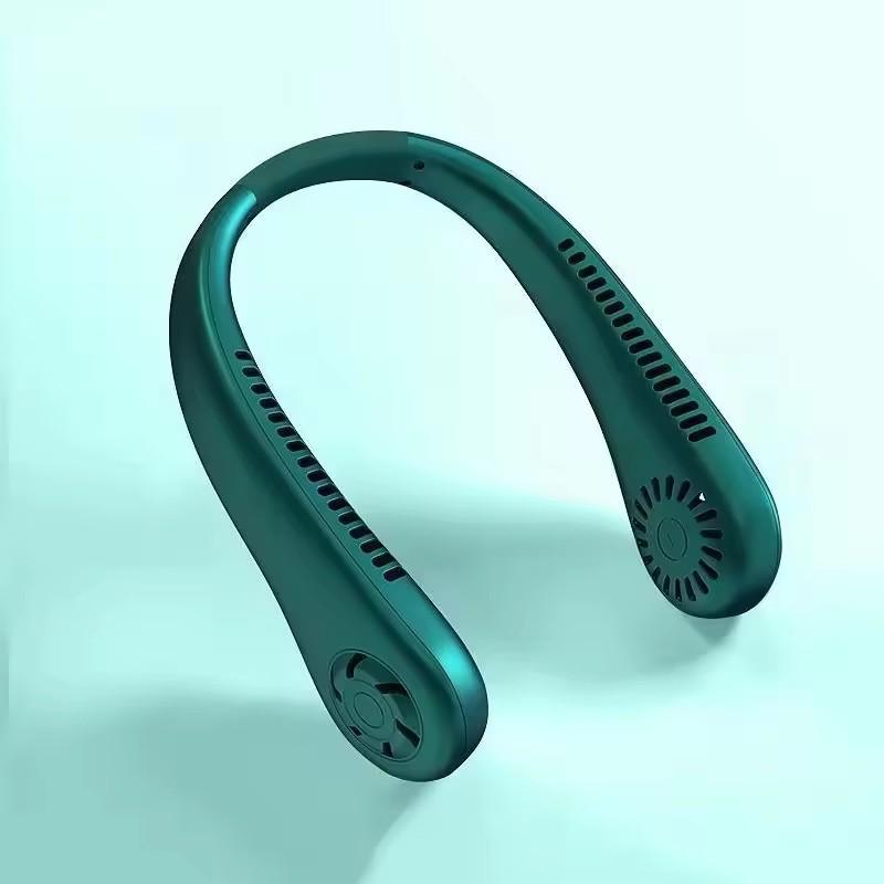 Bladeless Neck Fan USB Rechargeable Air Cooler Cooling Fan Wearable Neck Leafless Fan