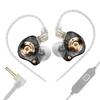 KZ EDZ Earphones Ultra Wide Frequency IEM Dual Damping Wired Headphones HiFi Bass Earbuds Gaming Headset With Mic PK EDX PRO X