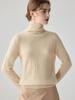 Women's Soft Twill Cable Knit Cashmere Mock Neck Sweater - Warm Long Sleeve Base Layer Knitwear