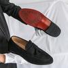 Seasons Men Business Fringed Shoes British Casual One-foot Lightweight Breathable Fashionable Loafers Banquet Shoes Sizes 38-46