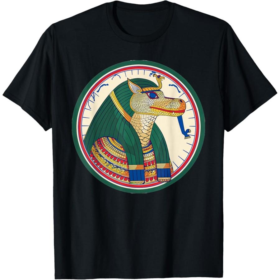 Egyptian Sobek Round Image Ancient Egyptian Deity T-Shirt XXXXXL чёрный