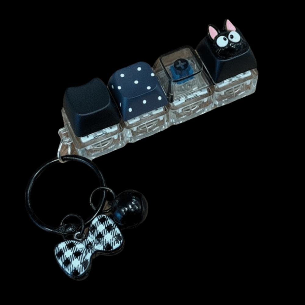 Funny Keyboard Decompression Keychain Creative Mechanical Switch Keychain Portable Use