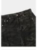 Jeans en Denim Large à Carreaux Rétro Badblood BCAC Coréen pour Femmes