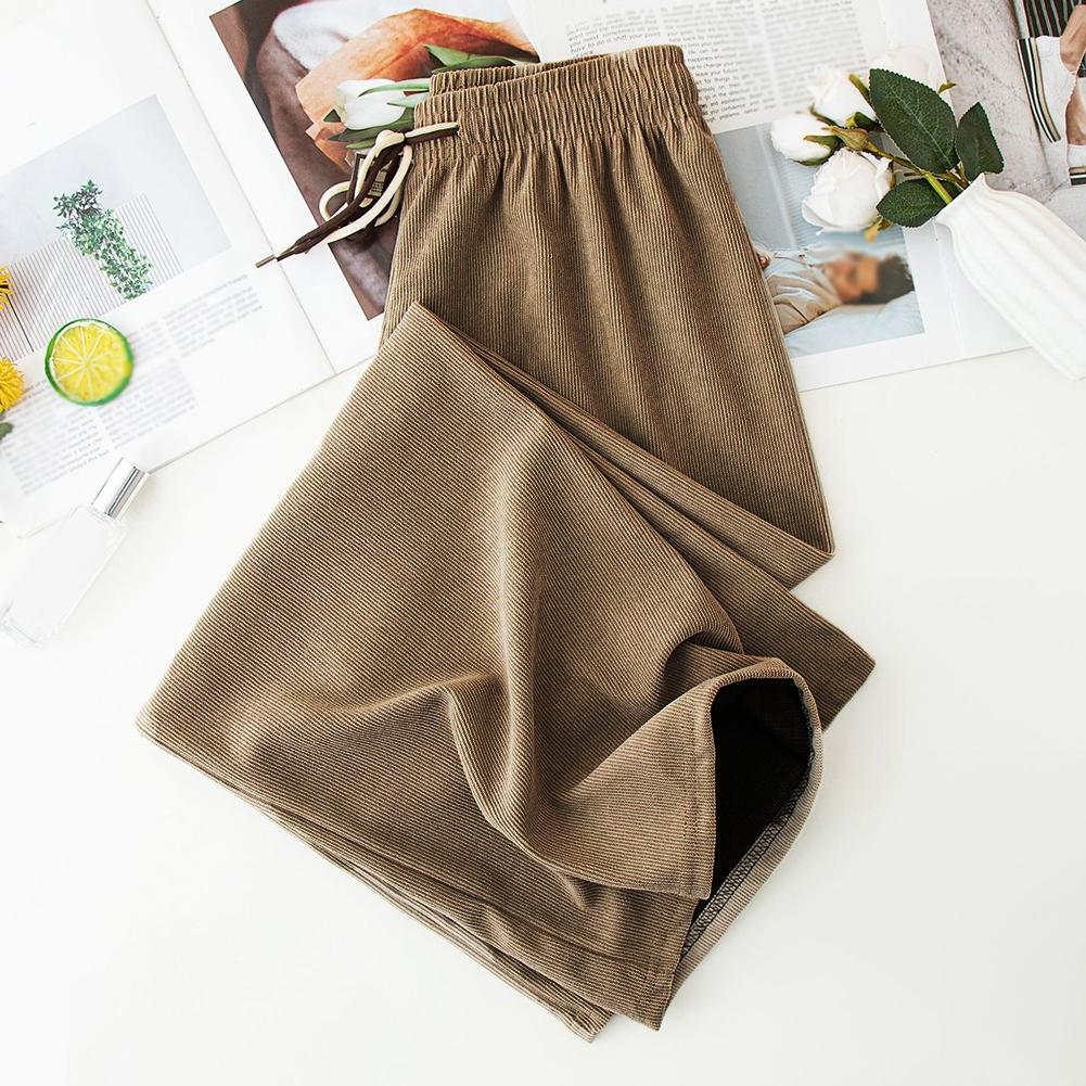 Beach Pants Casual Sports Pants Corduroy Wide Leg Pants