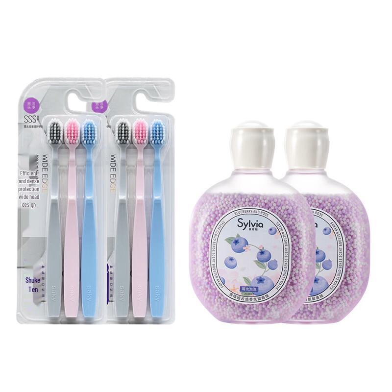 

Shuke Wide-Head Toothbrush & Scent Booster Family Set
