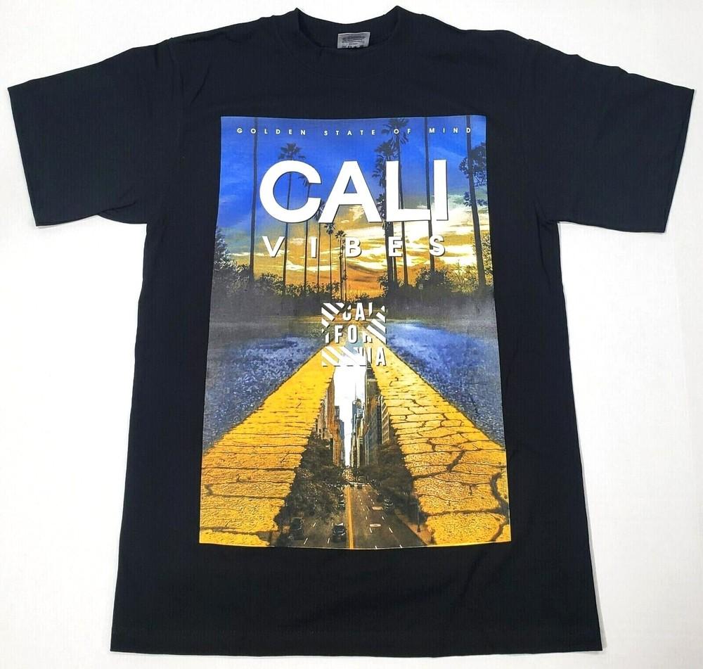 CALI VIBES T-shirt California Urban Streetwear Men s Tee Black New Unisex T-Shirt XXL