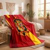 Spain National Football Team Print Flannel Blanket Soft Warm Sofa Bed Throw Blanket For Home Office Bedroom
