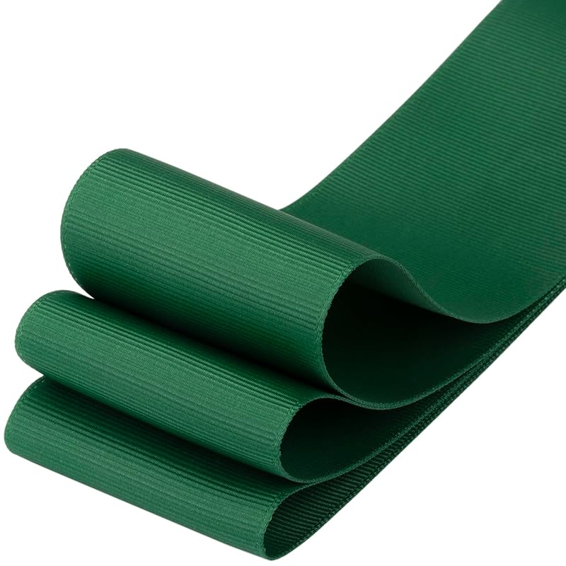 [Tekdeere]Width 50mm Solid Forest Green Grosgrain Ribbon, Perfect for Gift Wrapping, Sewing, Hair Accessories, Wedding Decorations - 22 Meters/roll