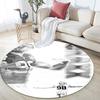 Crosby Art Pattern Round rug,Carpet Rug for Living Room Bedroom Playroom ,Non-slip Floor Mat,Holiday Gifts and Birthday Gifts.