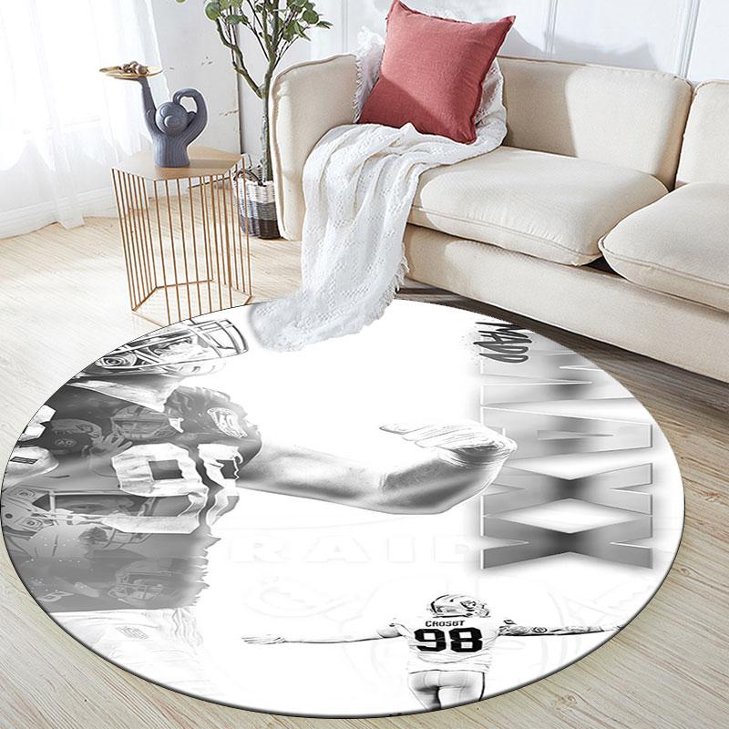 Crosby Art Pattern Round rug,Carpet Rug for Living Room Bedroom Playroom ,Non-slip Floor Mat,Holiday Gifts and Birthday Gifts.