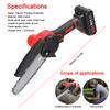 21V 6inch Portable Electric Pruning Saws Small Wood Splitting Chainsaw Brush Motor One-handed