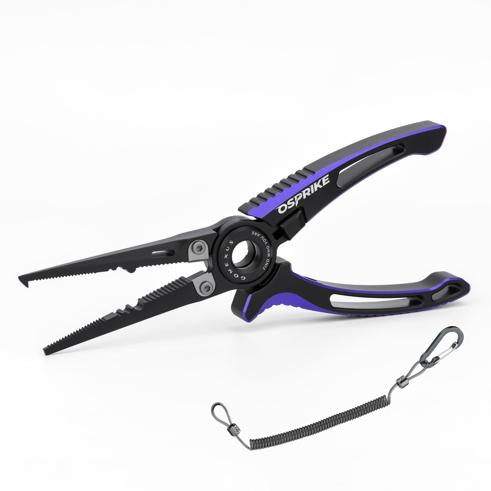 

Gomexus Fishing Osprike Stainless Long Locking Hook Line PE Line for Bass Fishing and Light Shore Jigging Pliers, Steel, Design, Rustproof,