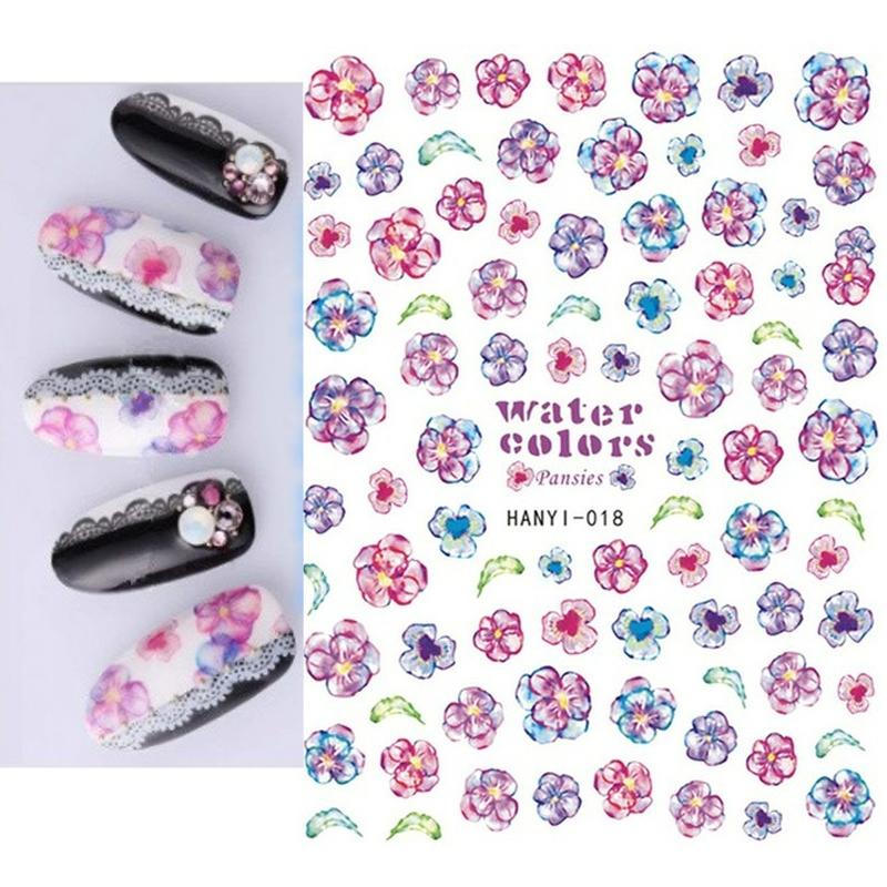 Zurück Kleber Aufkleber 3D Nagel Aufkleber Schwarz Weiß Geometrische Zeichnungen Designs Nagel Aufkleber Dekoration Für Nail Art Schönheit