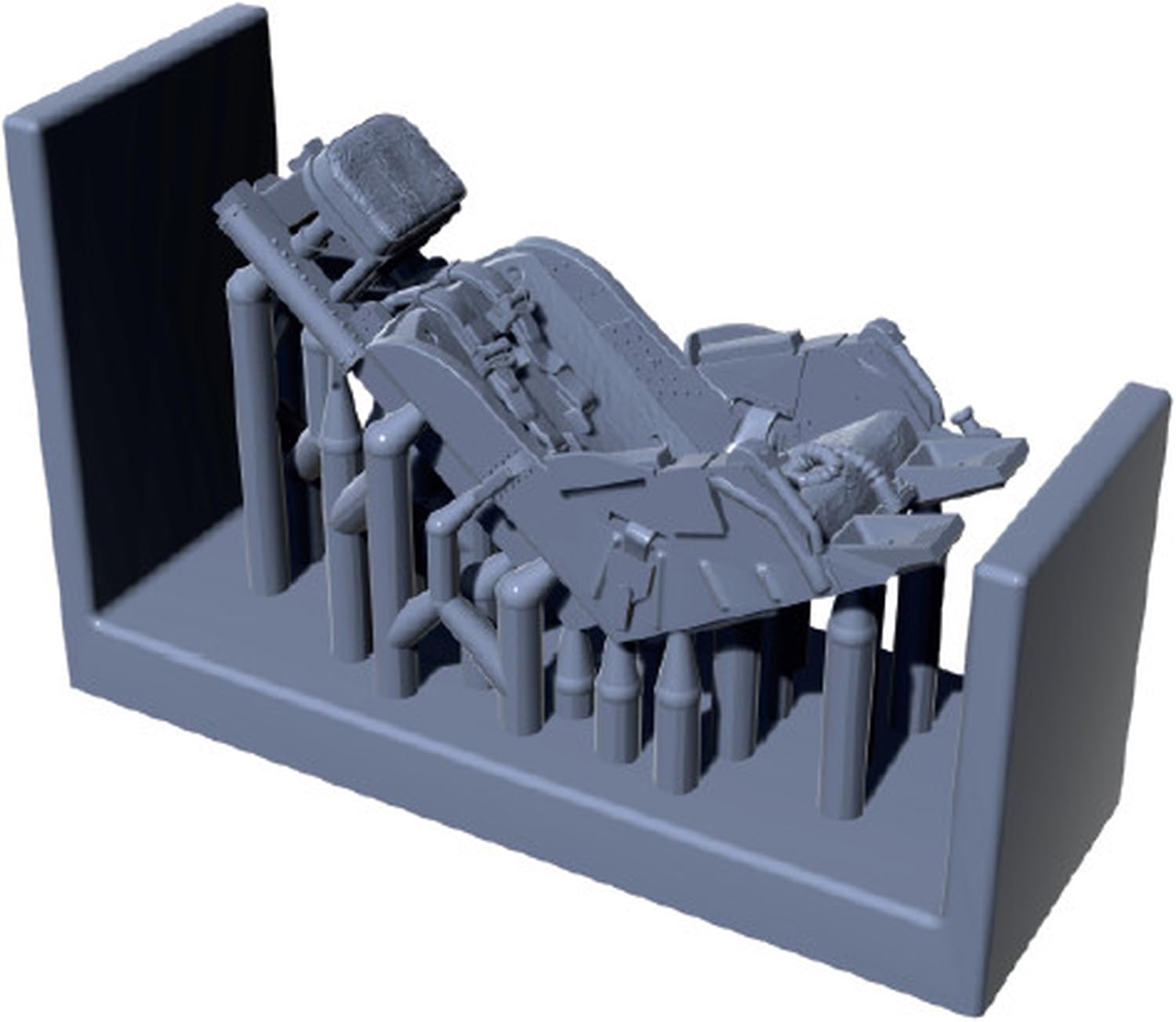 

Прозрачное кресло-катапульта для поздней модели североамериканского истребителя Sabre, прозрачные пластиковые детали модели CPUA72166 Prop! 1/72 Ф-86А (для Prop) (Самолет)