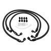 Transmission Cooler Hose Kit Metal Nylon Replacement for 6.6L Duramax LLY LBZ LMM 2006‑2010