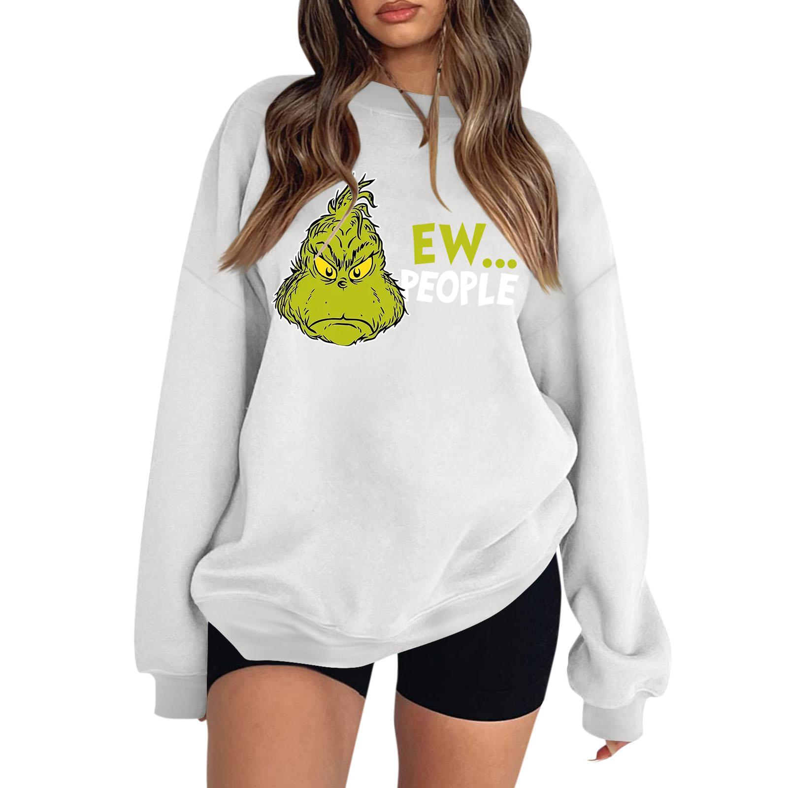 

Женская толстовка Colorblock с длинным рукавом и круглым вырезом, повседневная, удобная, свободная, легкая, женская толстовка XXL белый