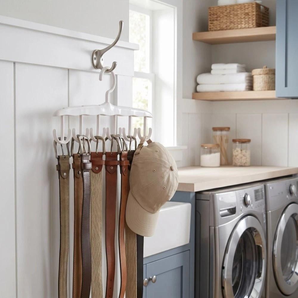 Portable Multi-Functional Hanger Multi-Hook Closet Organizer Clip Rotating Hanger  Dorm