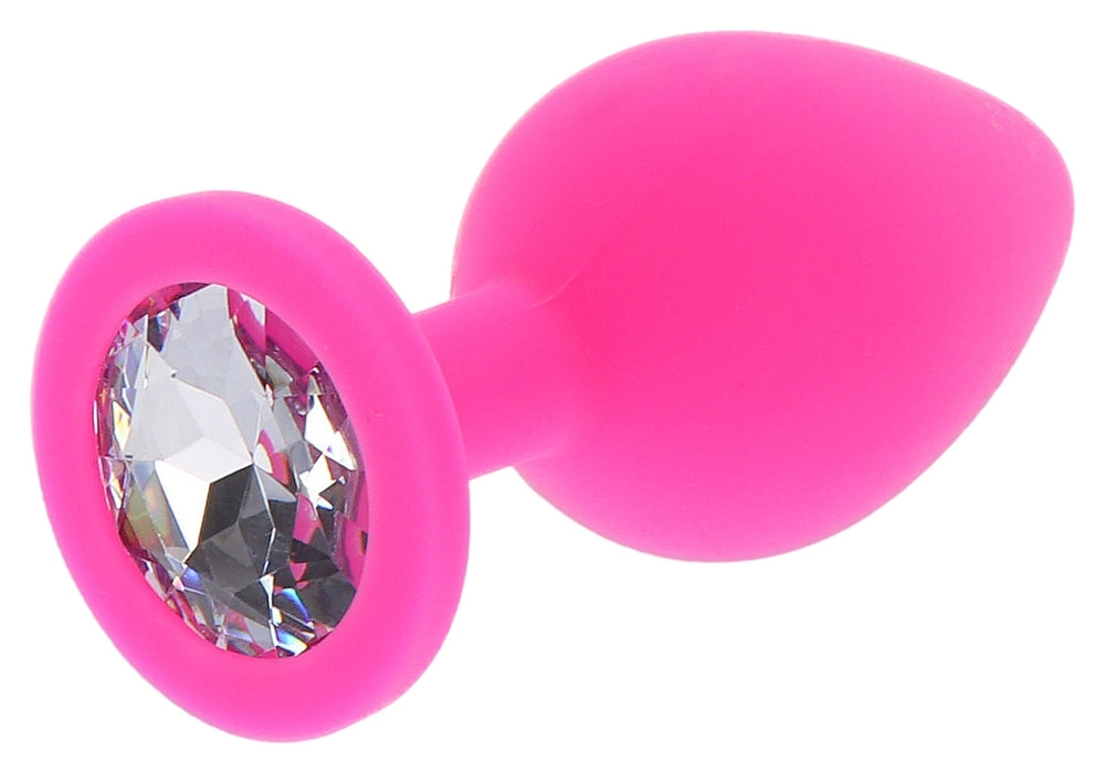 Plug Bijou Diamant Booty L 9 X 4cm Rose - JOUET ANAL TOYJOY - Bijoux Anal