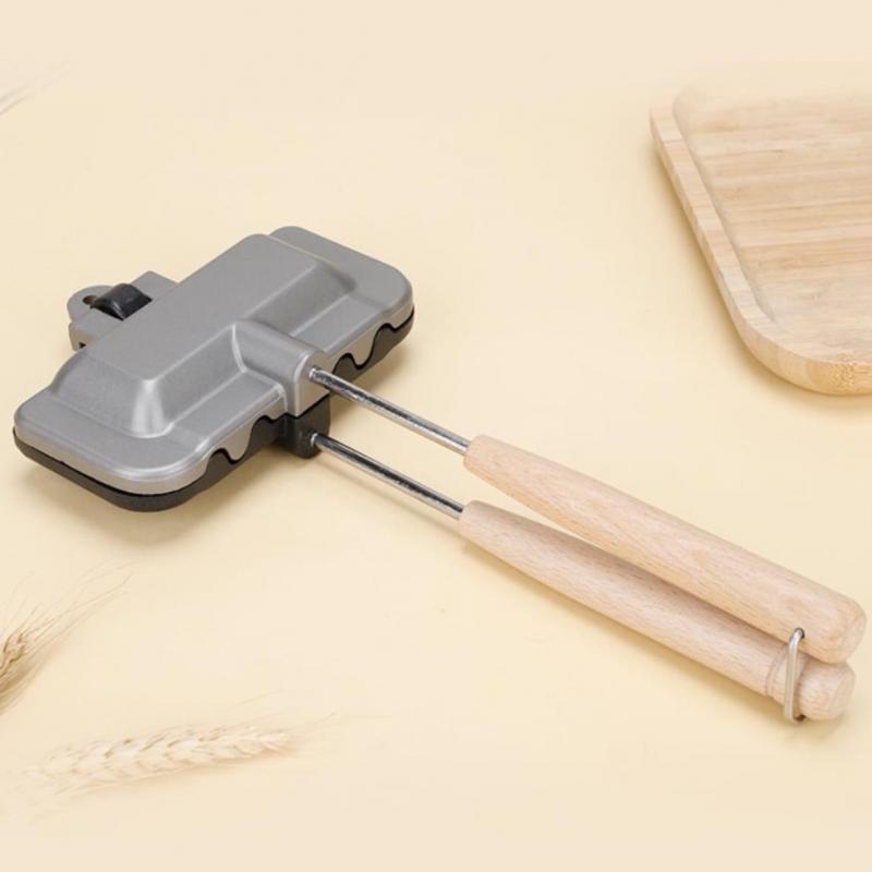 Double-Sided Sandwich Pan Foldable Sandwich Maker Non-Stick Frying Pan for Bread Toast Breakfast Machine Pancake Maker