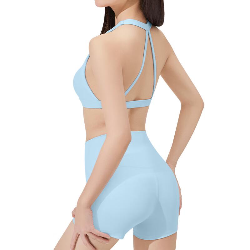 Women s Padded Sports Bra & Yoga Shorts Set M