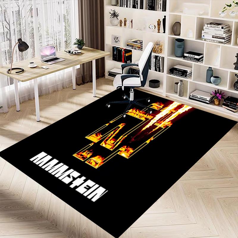 1pc Fire Metal Energy Carpet for Playroom Bedroom Living Room Sofa Home Decor,kids Game Area Rug Non-slip Floor Mat Y730163