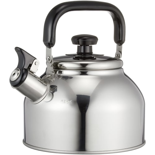 Wahei Freiz Fuefuki Wide Mouth Kettle Kettle 2.7L IH/Gas Compatible Appropriate Capacity 1.9L Easy to Wash Stainless Steel Rilakan RB-2234