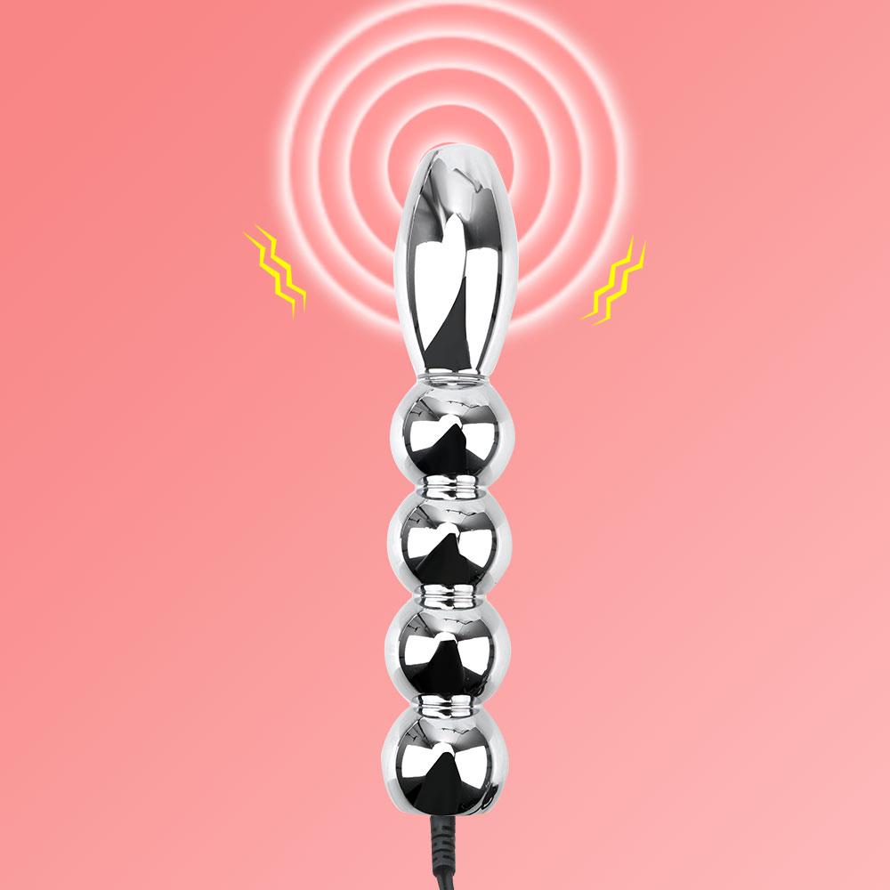 Jucării erotice pentru adulți Plug vaginal Electro-șoc Butt Plug Jucării sexuale din oțel inoxidabil pentru femei Masaj anal Plug anal metalic