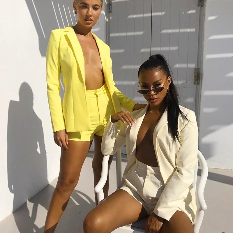 Tops, Shorts, Suits, Sexy Temperament, Women's Fashion, Casual Lapel Cardigans