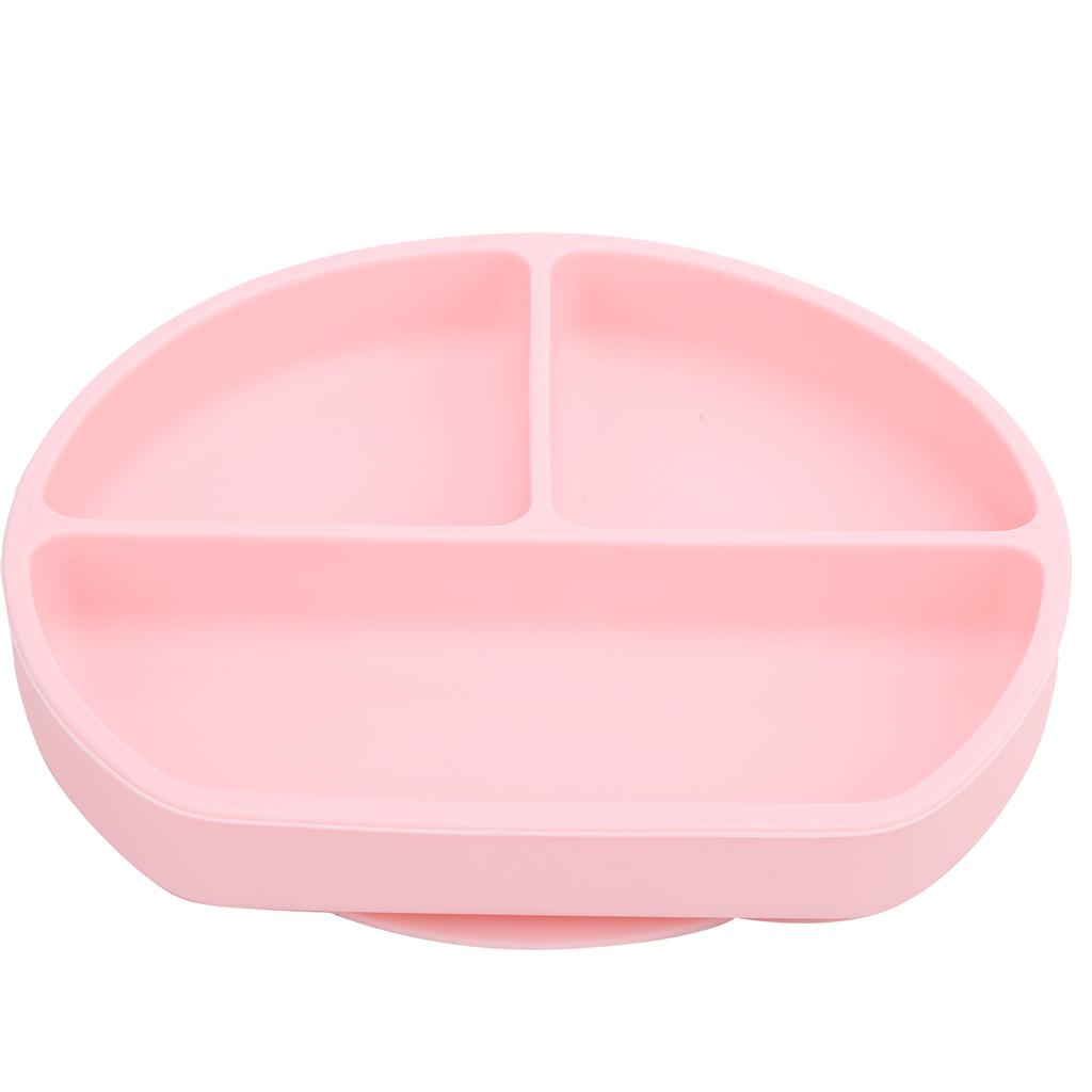 Baby Plates Silicone Divided Plate Dishwasher Microwave Washable Safe Toddlers Kids Plates