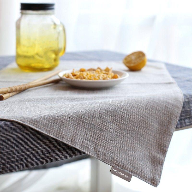 

Cotton and Linen Double Layer Thickened Shooting Ins Internet Celebrity Placemat Plain light gray Placemats 20*30cm