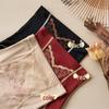 Benmingnian Chinese Embroidery High Waist Body Shaping Pants - Mulberry Silk Tummy Control and Hip Lifting Panties for Women.