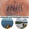 25Pcs Fishing Clip Fishing Tackle Swivels Speed Clip Bearing Swivels Quick Change Snap Connector Power Clip