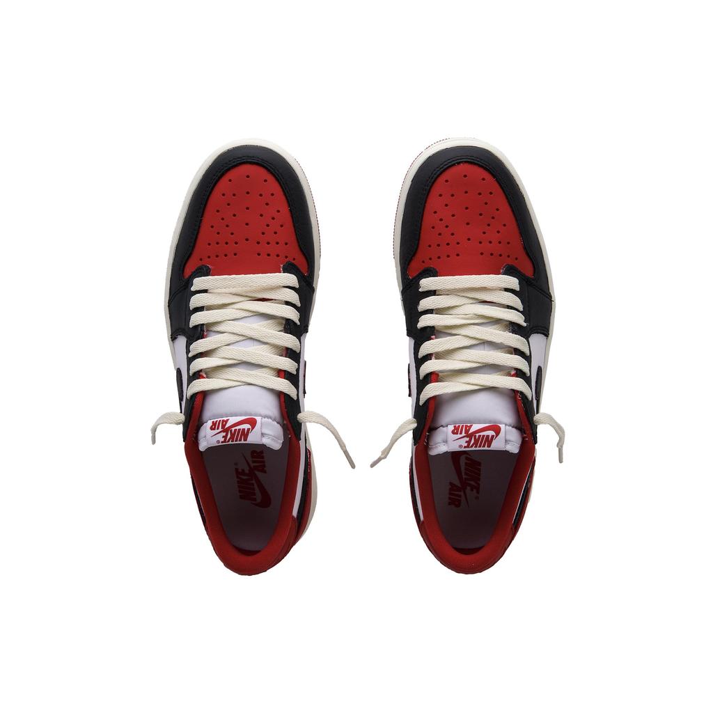 Jordan Air Jordan 1 Slip Resistant Low top Vintage Basketball Shoes Unisex Red CZ0790-161(Team734-)