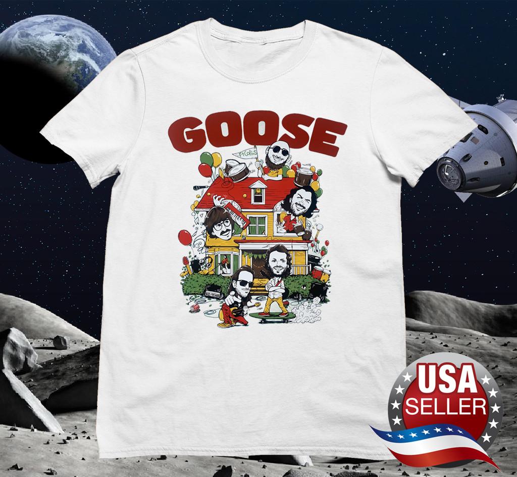 adults Goose Band white T-shirt short sleeve All sizes S-5Xl X675