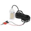 12V 15W Underwater Fishing Attract Light LED Lamp Fish Finding System Light with 30ft Power Cord and