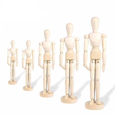 Manga Sketch Art Wooden Mannequin with Flexible Joints - Humanoid Drawing Model