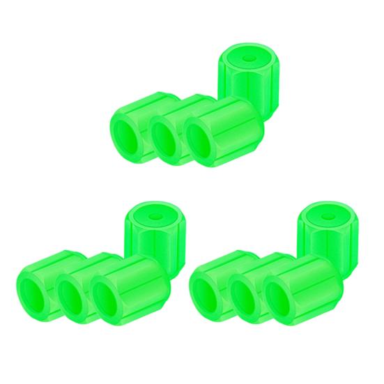 Glow-in-The-Dark Tire Valve Caps Set Universal Waterproof Lights Stem Covers Wear-Resistant Vehicle Tire Valve Caps