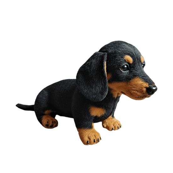 2Pcs Emotional Support Dachshund Plush Toy Soft Stuffed Animal Couch Companion for Stress Relief