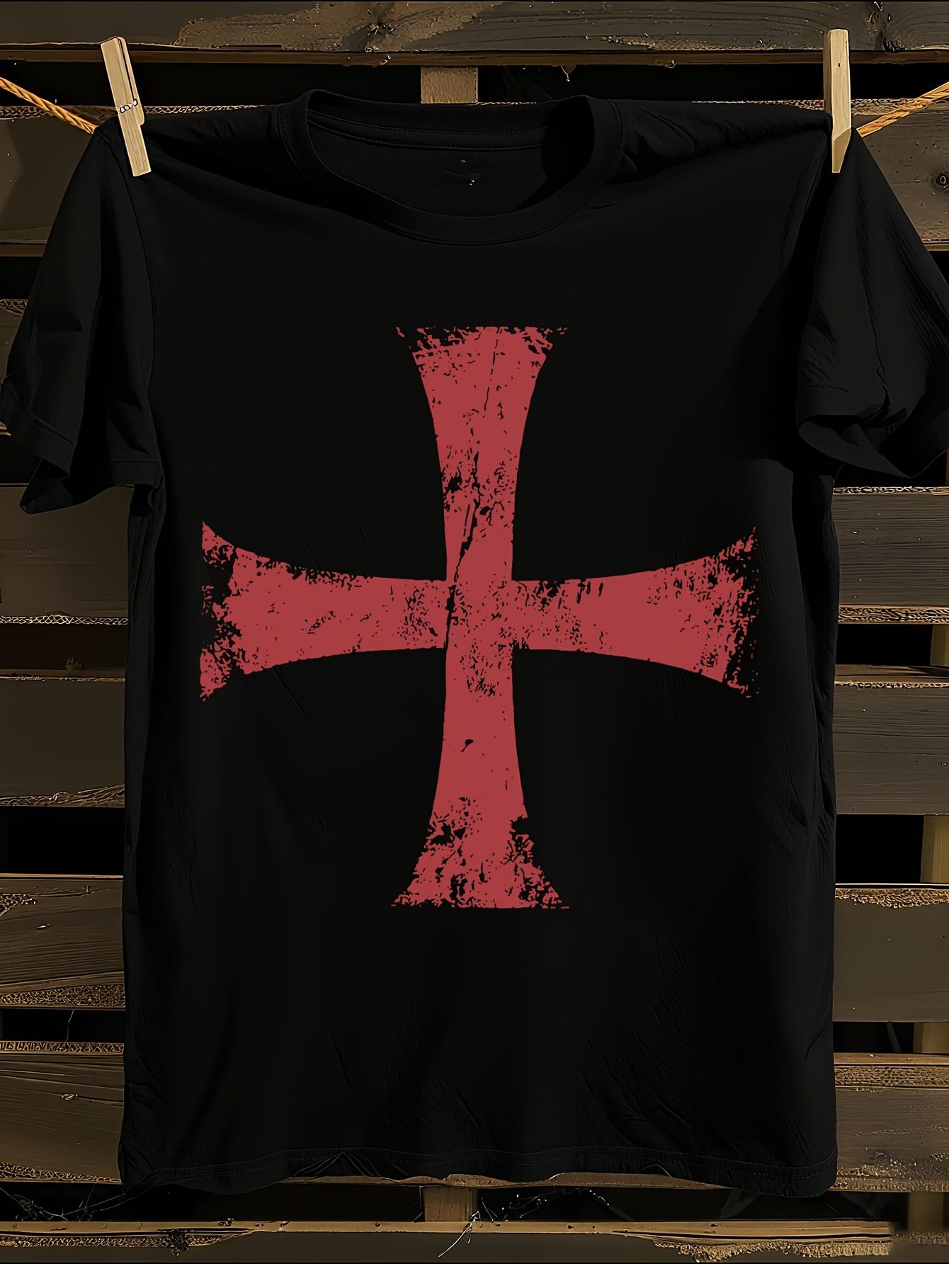 Knights Templar Crusader Cross T-Shirt S