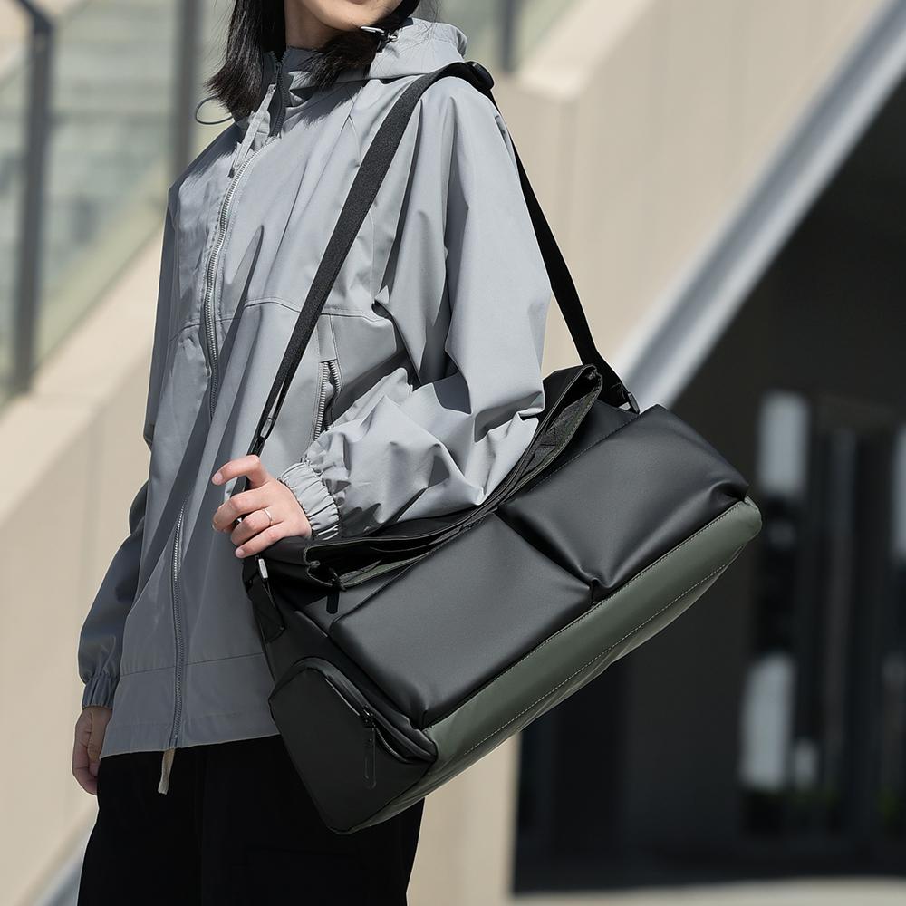 Large capacity expandable travel bag, short trip luggage bag, portable gym bag, crossbody handbag, suitable for fitness, travel