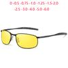 Anti-Glare Night Vision Lens Square Myopia Sunglasses Men Outdoor Driving Prescription Sun Glasses 0 -0.5 -0.75 To -6