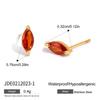 Titanium Steel Zirconia Earrings - Luxurious and High-end Ear Clips, Ear Studs Made of Stainless Steel, Women's Accessories