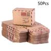 24TE Aircraft Stamp Design Wedding Vintage Candy Box Chocolate Packaging Kraft Gift Box Wedding Favors and Gifts Bag Party