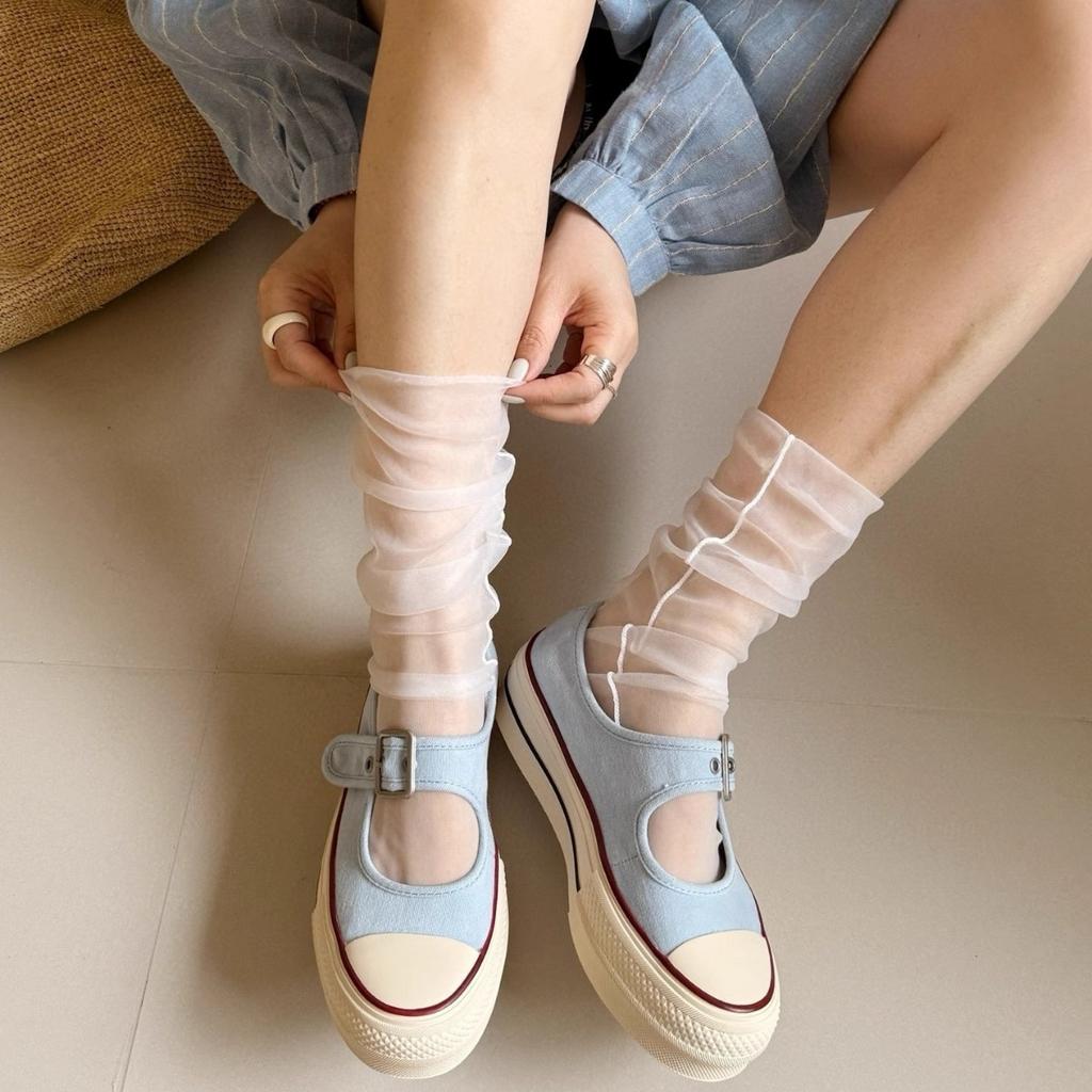 Thick-soled One-pedal Shallow-mouth Canvas Shoes for Women's 2025 New Fashion Versatile One-word Buckle Mary Jane Casual Shoes