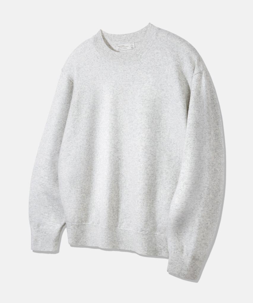 BAKKEN Wool Round Daily Knit Bk8944_Pale Grey