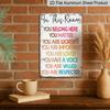 2D Flat Inspirational Rainbow Metal Sign "You Belong Here" - Vintage-Style 12X8 Inch Multicolor Aluminium Wall Art Featuring Positive Affirmations