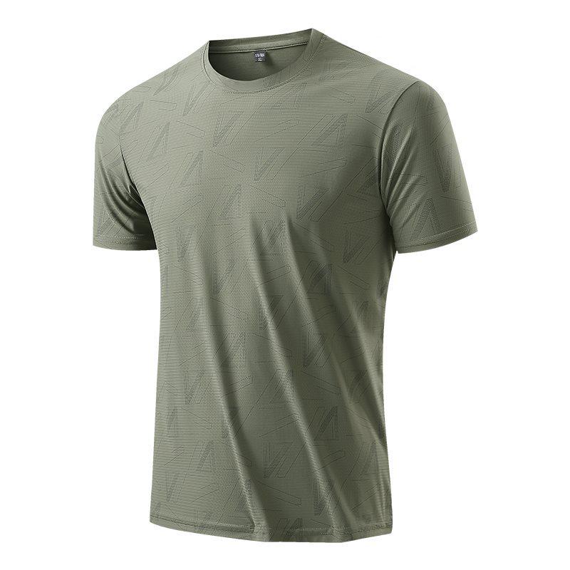 

2026 Summer Men s Camouflage Quick Dry Ice Silk T-shirt - Short Sleeve, Casual Outdoor Round Neck 5XL