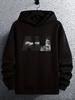 Sweat à capuche graphique boxe - Tricot 100% Polyester